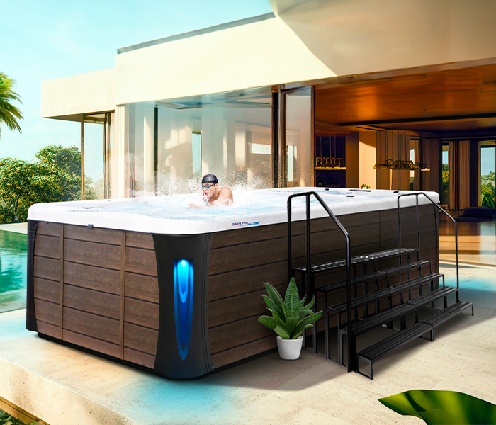 Calspas hot tub being used in a family setting - Richland